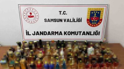 Samsun'da jandarma, İlkadım ilçesinde gümrük kaçağı parfüm bulunduran bir kişiyi