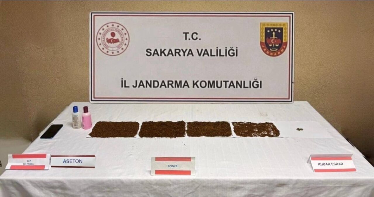Sakarya’nın Serdivan ilçesinde jandarma, uyuşturucu operasyonu düzenleyerek 43 yaşındaki S.S.’yi