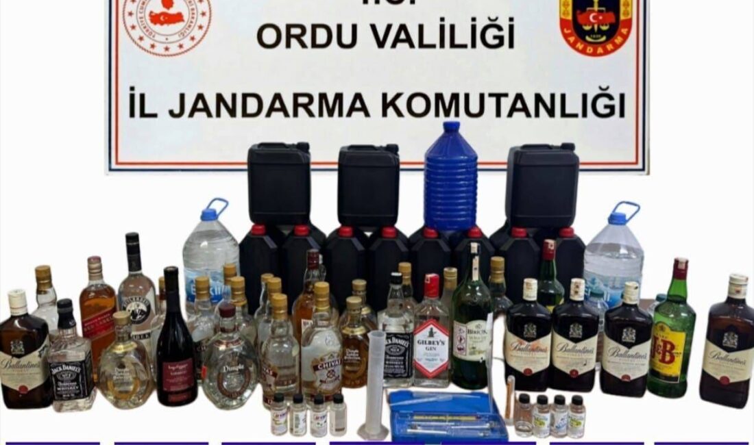 Yılbaşı Öncesi Jandarma, Sahte ve Kaçak Alkollü İçecekler Üzerinde Denetimlerini Sıklaştırdı: 11 Gözaltı Ordu İl Jandarma Komutanlığı, yılbaşı öncesi sahte ve kaçak alkollü