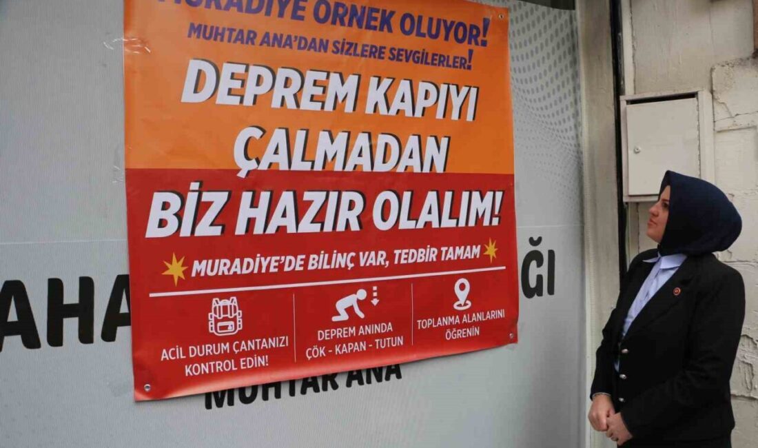 Diyarbakır'ın Muradiye Mahallesi Muhtarı Dilek Demir, deprem sonrası güvenlik önlemlerini