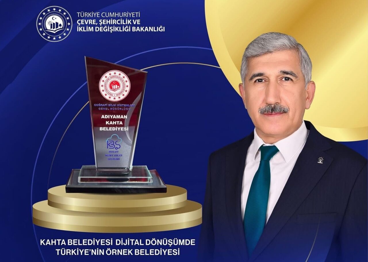 Kahta Belediyesi, dijital belediyecilikte "Başarı Ödülü"ne layık görüldü. T.C. Çevre,