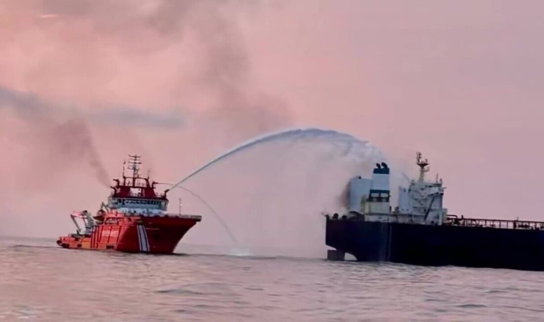 Kocaeli'nin Kandıra ilçesindeki Kefken açıklarında KAIROS adlı yabancı gemide çıkan