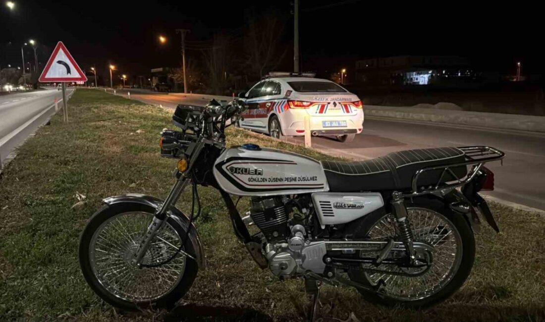 Afyonkarahisar’ın Bolvadin ilçesinde A.N. yönetimindeki motosiklet, direksiyon hakimiyetinin kaybedilmesi sonucu