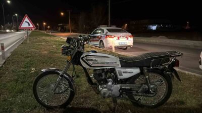 Afyonkarahisar’ın Bolvadin ilçesinde A.N. yönetimindeki motosiklet, direksiyon hakimiyetinin kaybedilmesi sonucu