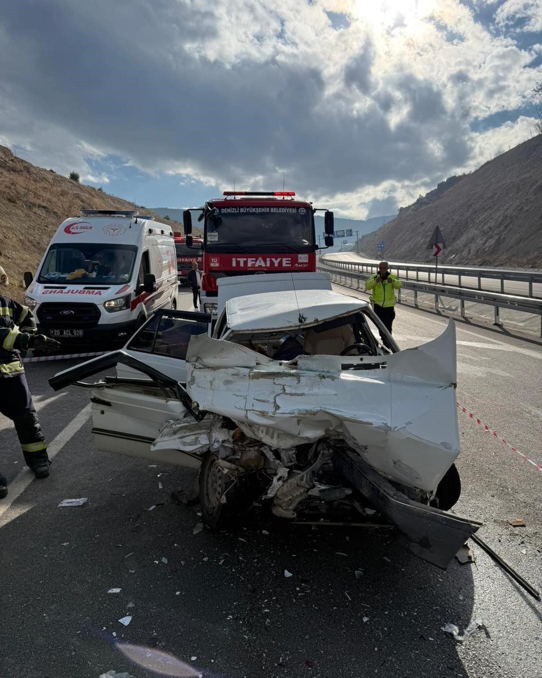 Denizli'nin Honaz Tüneli çıkışında meydana gelen trafik kazasında İsmail Gemi'nin