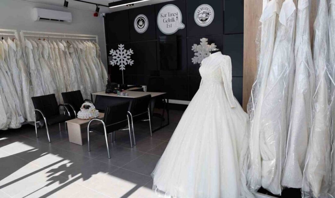 Talas Belediyesi’nin Kar Tanesi Gelinlik Evi Projesi, Ara Tatilde Gelin Adaylarından Yoğun İlgi Gördü Talas Belediyesi, 2025 Aile Yılı Projesi kapsamında Kar Tanesi Gelinlik