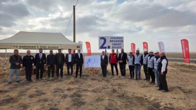 Karaman'da ikinci Organize Sanayi Bölgesi'nin altyapı yer teslim töreni Vali