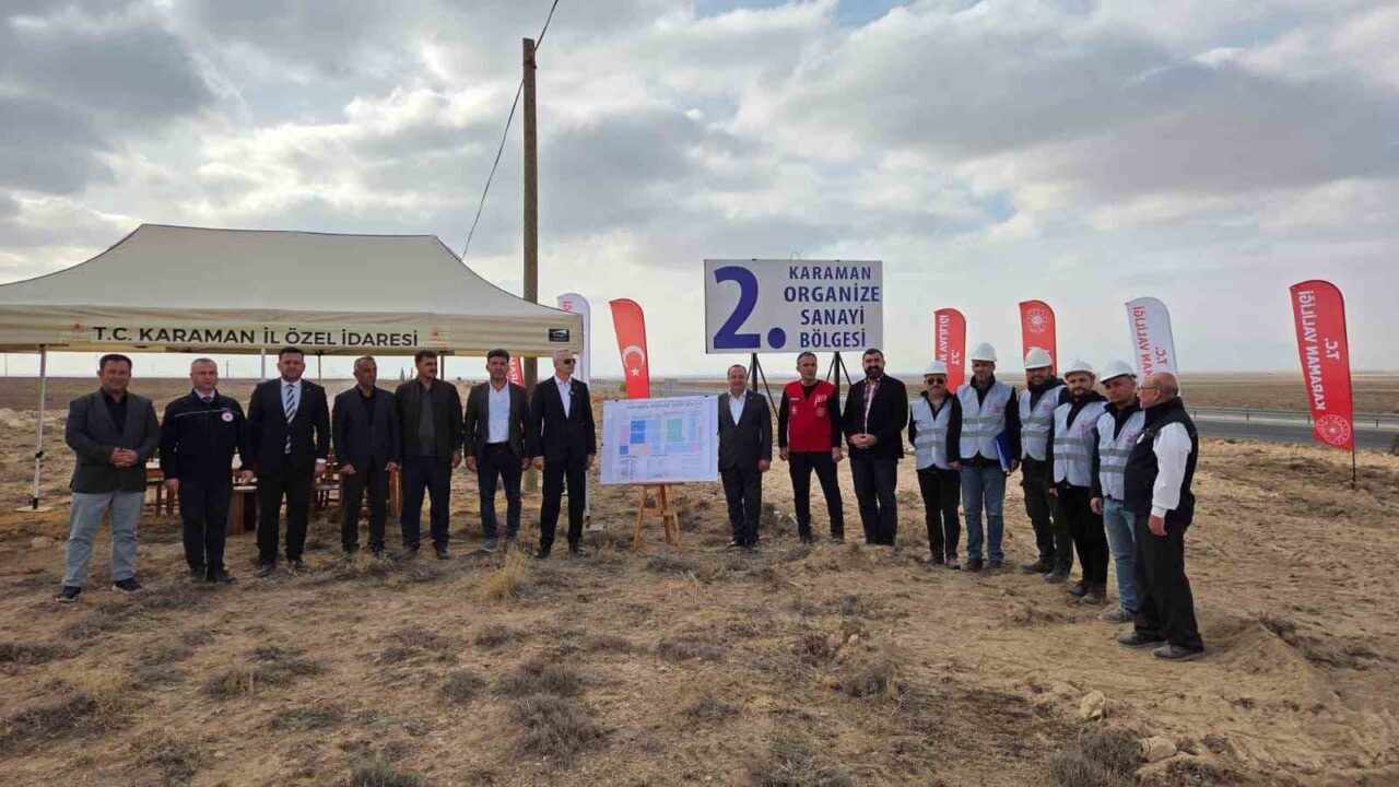 Karaman'da ikinci Organize Sanayi Bölgesi'nin altyapı yer teslim töreni Vali