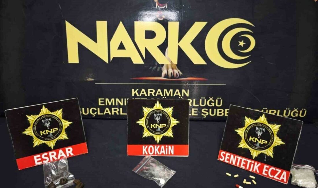 Karaman'da yapılan asayiş uygulamalarında 16 kişi tutuklandı. Emniyet ekiplerinin gerçekleştirdiği