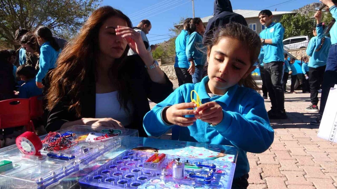Adıyaman'da Kaşif 02 projesi, kırsaldaki köy okullarındaki öğrencileri bilimle tanıştırıyor.