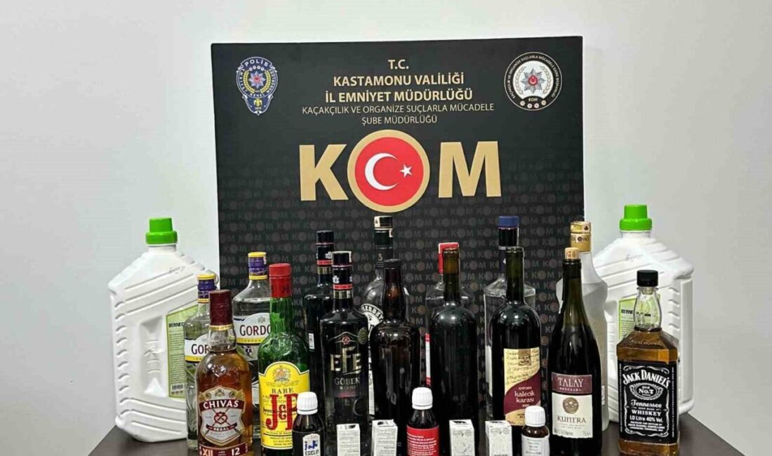 Kastamonu'da gerçekleştirilen polis operasyonunda, bir şüphelinin evinde yapılan aramada 10