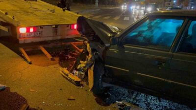 Kayseri'nin Melikgazi ilçesinde meydana gelen trafik kazasında A.Y. yönetimindeki otomobil,