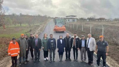 Gölpazarı Kaymakamı Feyza Nur Kılıç, Gökçeözü Köyü'ndeki yol çalışmalarını yerinde