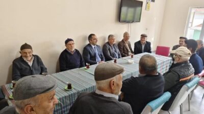 Yenipazar Kaymakamı Mehmet Salih Uçar, Yukarıçaylı Köyü’nde köylülerle bir araya