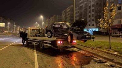 Kayseri’nin Melikgazi ilçesinde meydana gelen trafik kazasında D.K. ve M.S.