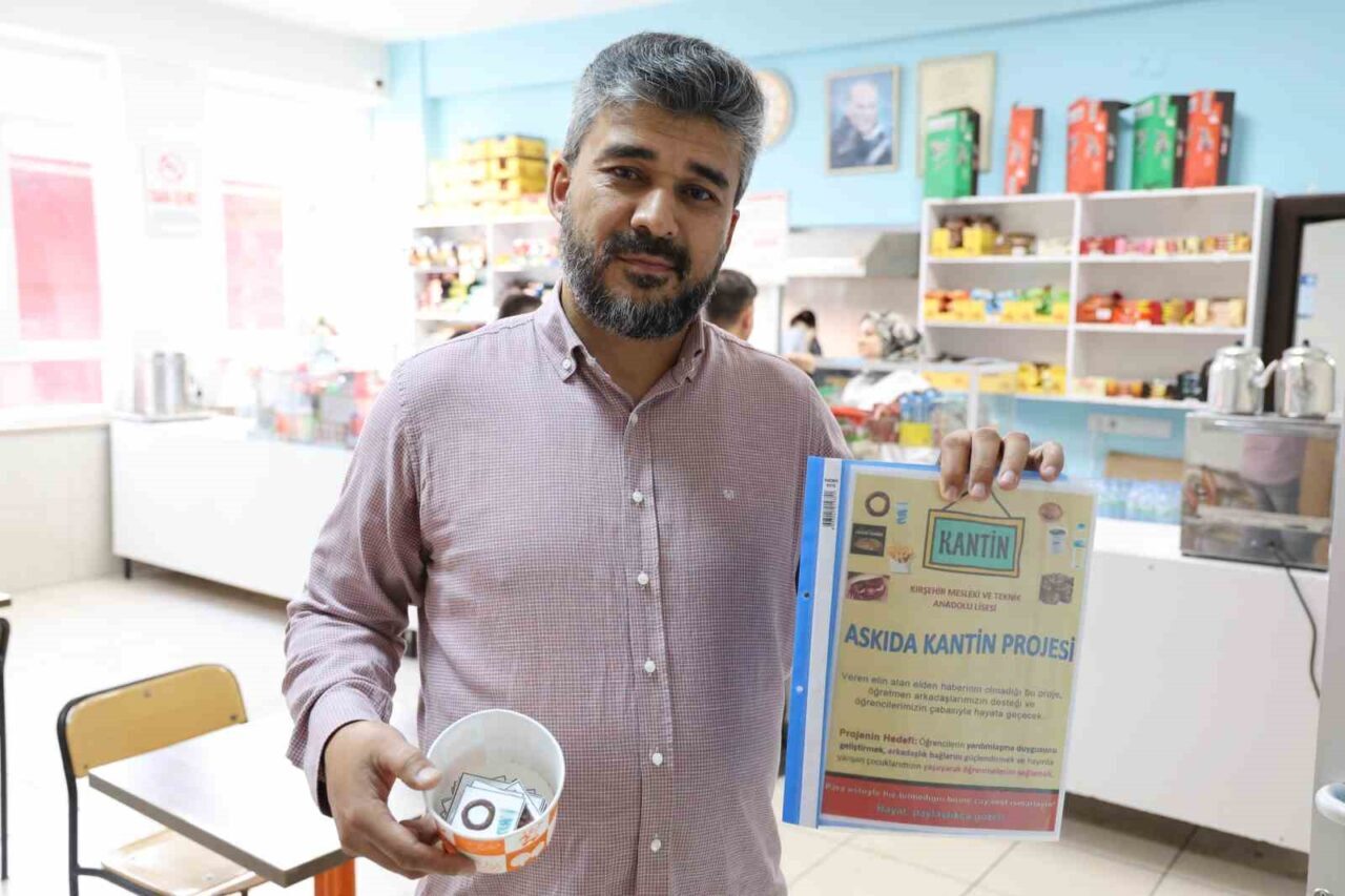 Kırşehir'de hayata geçirilen 'Askıda Kantin' projesi, ihtiyaç sahibi ve başarılı