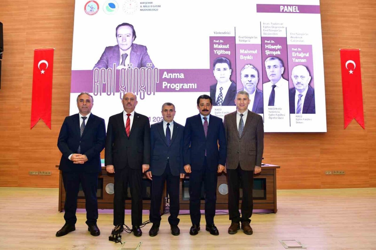 Prof. Dr. Erol Güngör anma programı Ahi Evran Kongre ve