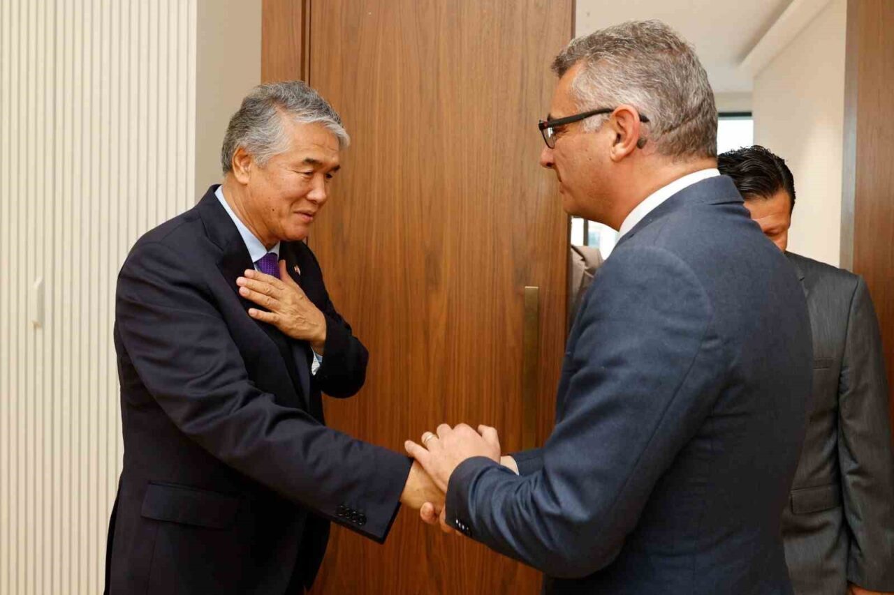 KKTC Cumhurbaşkanı Tufan Erhürman, TÜRKSOY Genel Sekreteri Sultan Raev'i kabul