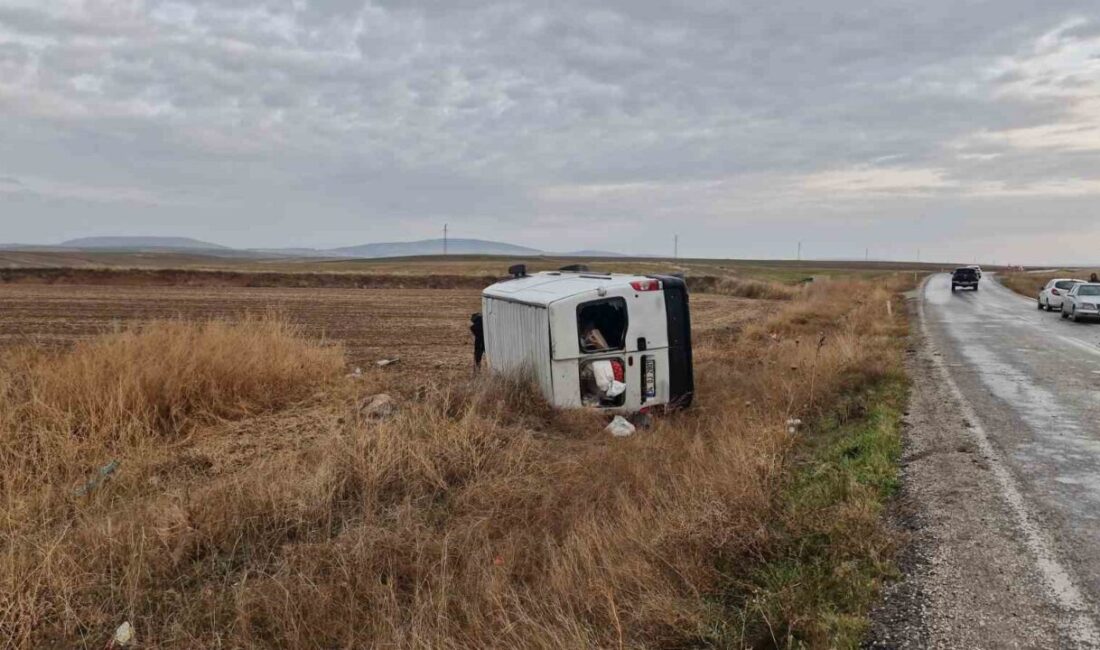 Çorum'un Alaca ilçesinde meydana gelen kazada, Murat Ö. yönetimindeki minibüs,