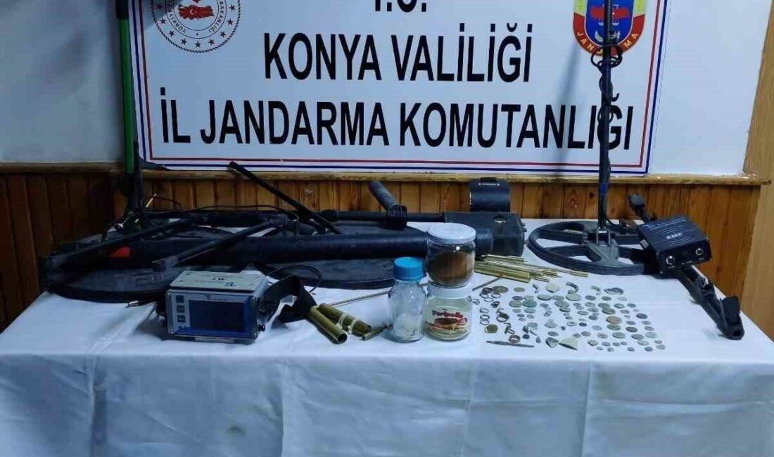 Konya'nın Ereğli ilçesinde jandarma, 5 Kasım 2025'teki operasyonla 99 tarihi