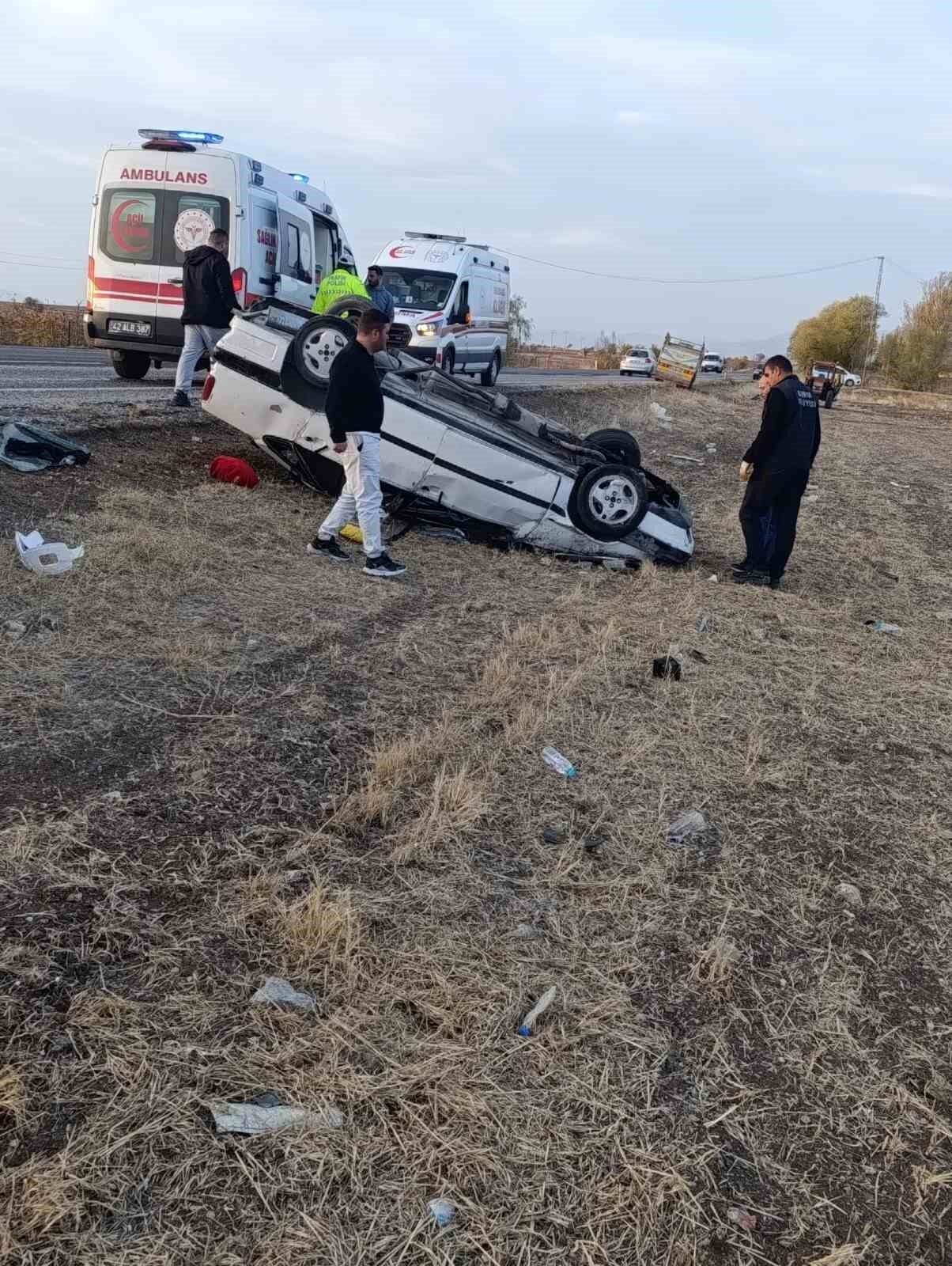 Konya'nın Hüyük ilçesinde meydana gelen trafik kazasında Z.G. ve dört