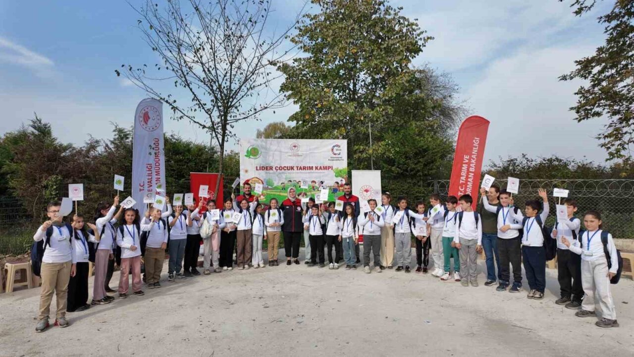 Düzce'de düzenlenen Lider Çocuk Tarım Kampı, "Birlikte Çok Güçlüyüz" temasıyla