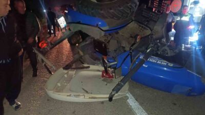 Adana'nın Kozan ilçesinde meydana gelen trafik kazasında, Ş.B. yönetimindeki otomobil,