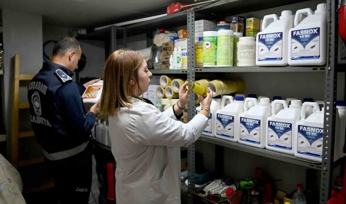 Kuşadası Belediyesi, sağlık güvenliği için gıda ve ilaçlama hizmeti sunan