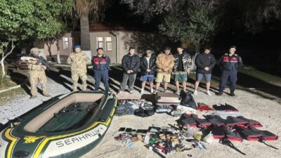 Aydın İl Jandarma Komutanlığı, Kuşadası'nda düzenlenen operasyonda yasa dışı yollardan