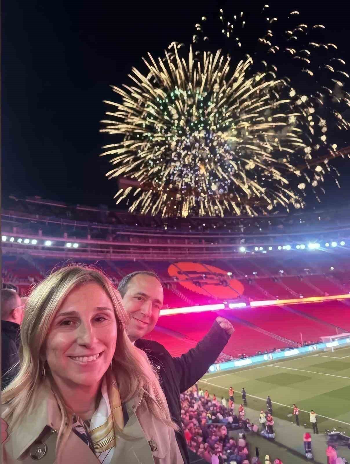 Limak Holding Yönetim Kurulu Başkanı Ebru Özdemir, Barcelona'daki Camp Nou'nun