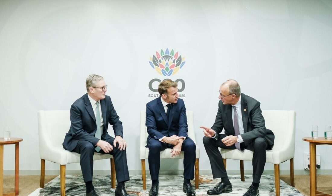 Güney Afrika'daki G20 zirvesinde, Almanya Başbakanı Friedrich Merz, Fransa Cumhurbaşkanı