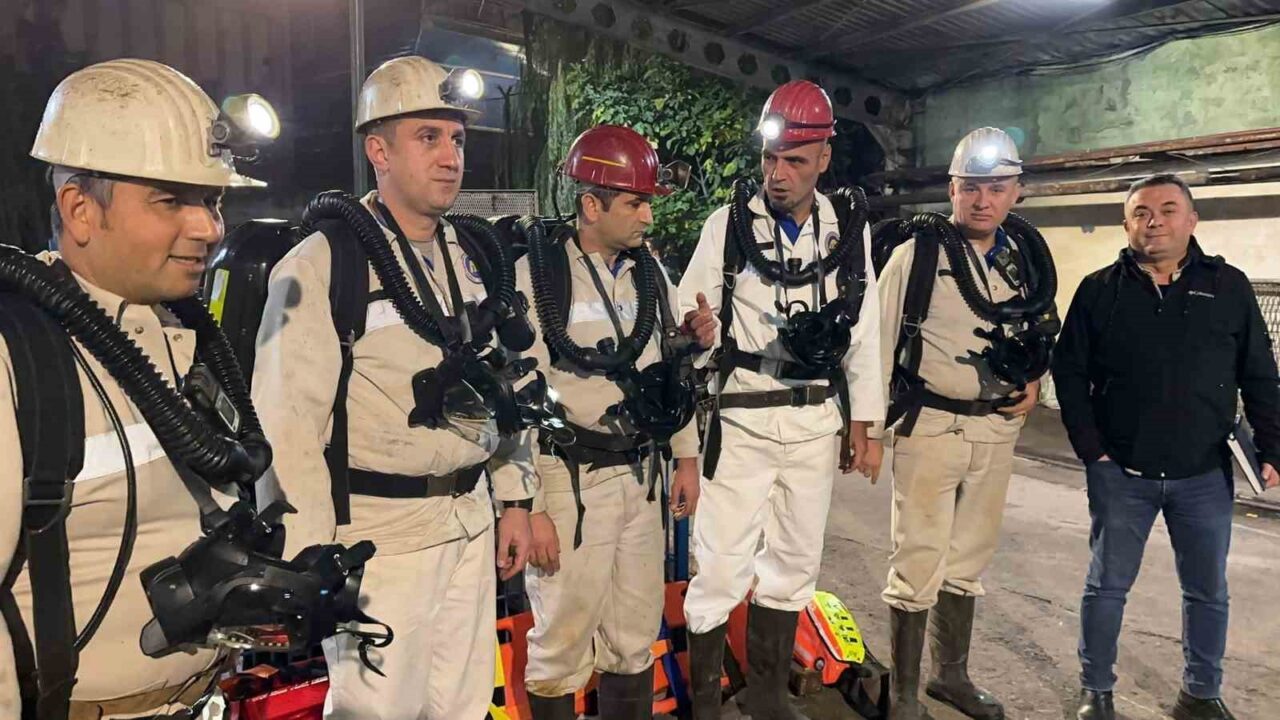 Zonguldak'taki TTK Üzülmez Müessesesi'nde yangın tatbikatı gerçekleştirildi. Senaryo gereği yangın