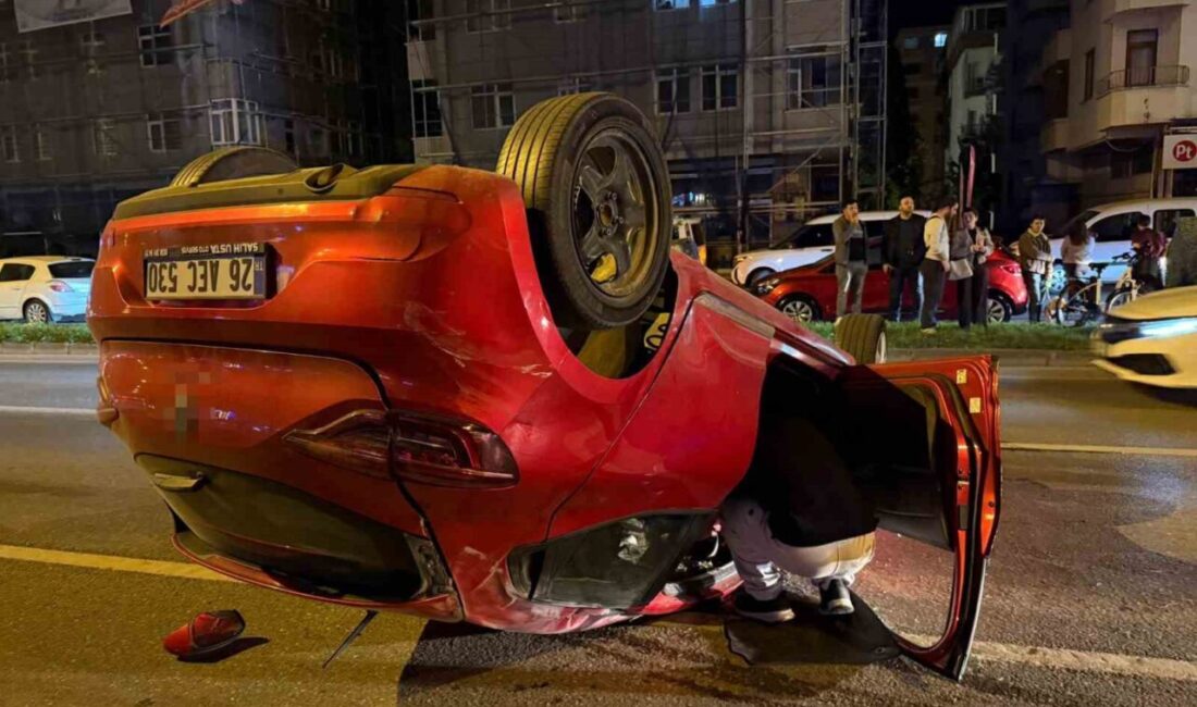 Samsun'da, Hüseyin Emir'in yönetimindeki otomobilin makas atması sonucu iki araca