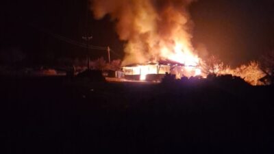 Malatya'nın Hekimhan ilçesinde E.Y.'ye ait müstakil evde çıkan yangın, elektrik