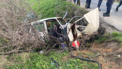 Manisa'nın Kırkağaç ilçesinde meydana gelen trafik kazasında Mehmet Akçam (69)