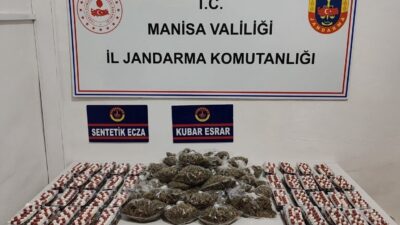 Manisa'da jandarma, B.H. (22) isimli şahsın evinde yaptığı aramada 2