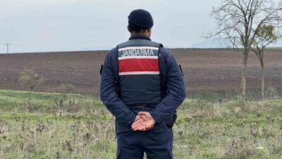 Edirne'nin Büyükdöllük köyünde mantar toplayan Serdar Çayan, Balkan Savaşı'na ait