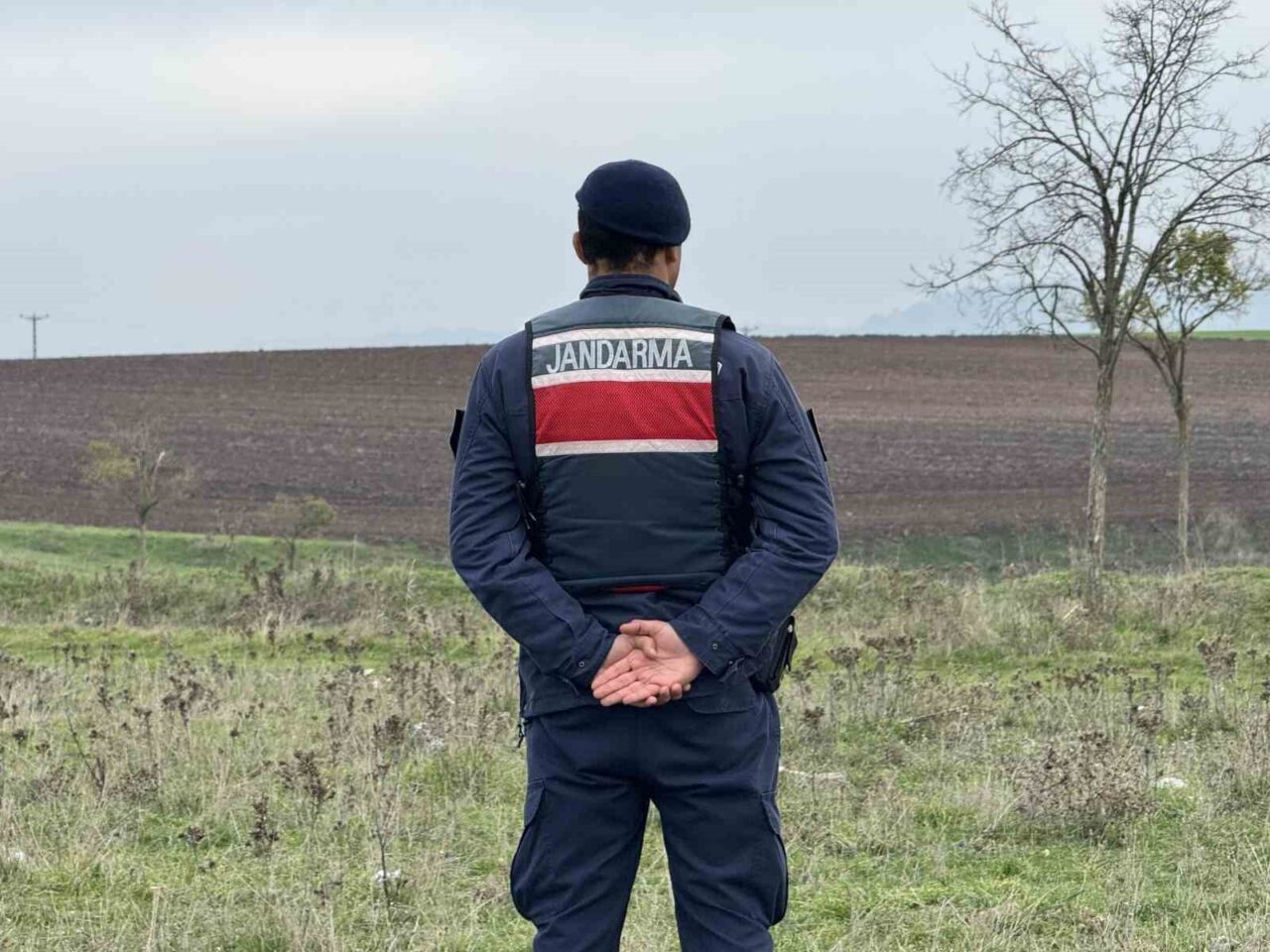 Edirne'nin Büyükdöllük köyünde mantar toplayan Serdar Çayan, Balkan Savaşı'na ait