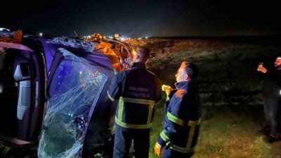 Mardin'de kontrolünü kaybeden bir cipin şarampole devrilmesi sonucu D.I., G.I.,