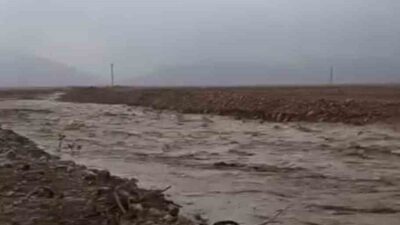 Mardin’in Kızıltepe ilçesinde gece saatlerinde başlayan yoğun yağış, dere taşmalarına