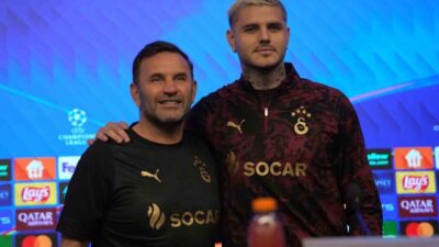 Galatasaray'ın Arjantinli futbolcusu Mauro Icardi, Union Saint-Gilloise maçı öncesi yaptığı