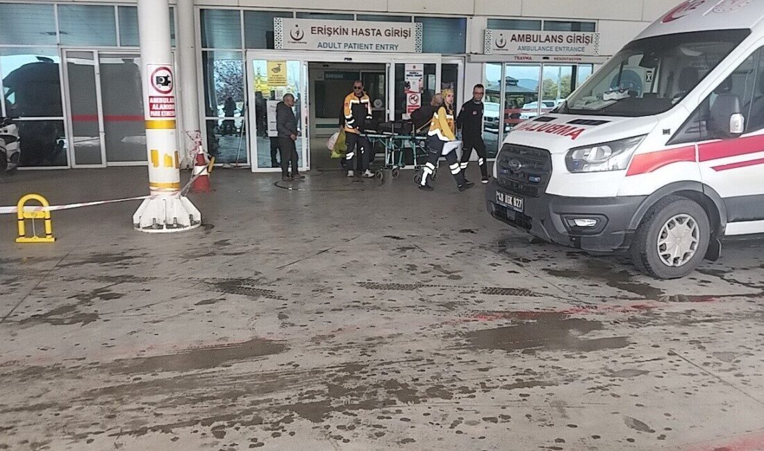 Muğla Eğitim ve Araştırma Hastanesi'nde, bu sabah ameliyathane dezenfeksiyonu sırasında