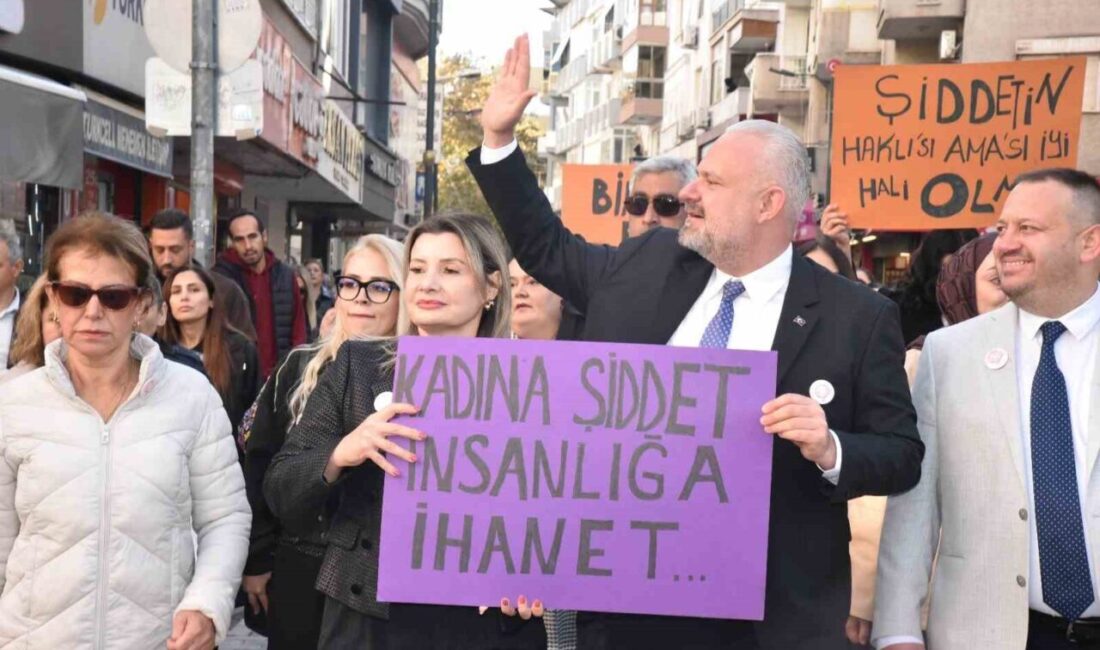 Menemen'de 25 Kasım Kadına Yönelik Şiddete Karşı Uluslararası Mücadele Günü