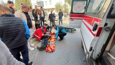 Muğla’nın Menteşe ilçesinde, Zihni Derin Caddesi’nde yolun karşısına geçmeye çalışan