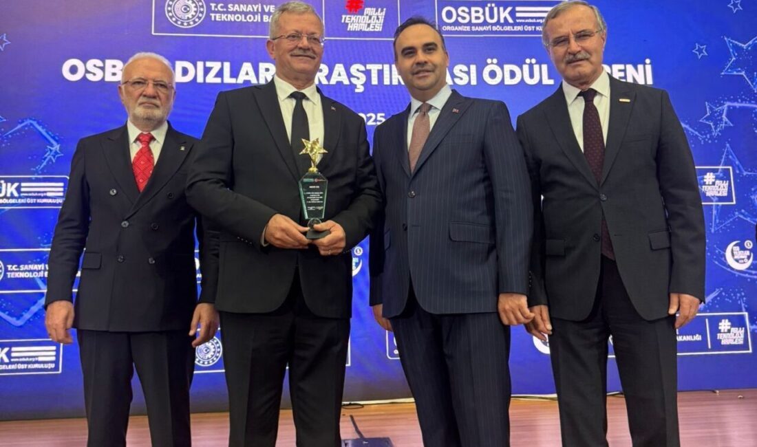 Beşinci kez düzenlenen OSB Yıldızları Araştırması Ödül Töreni Ankara'da yapıldı.