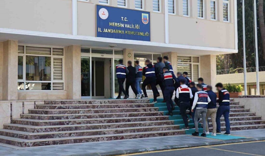 Mersin ilinde jandarma tarafından düzenlenen operasyonlar sonucu, çeşitli suçlardan aranan