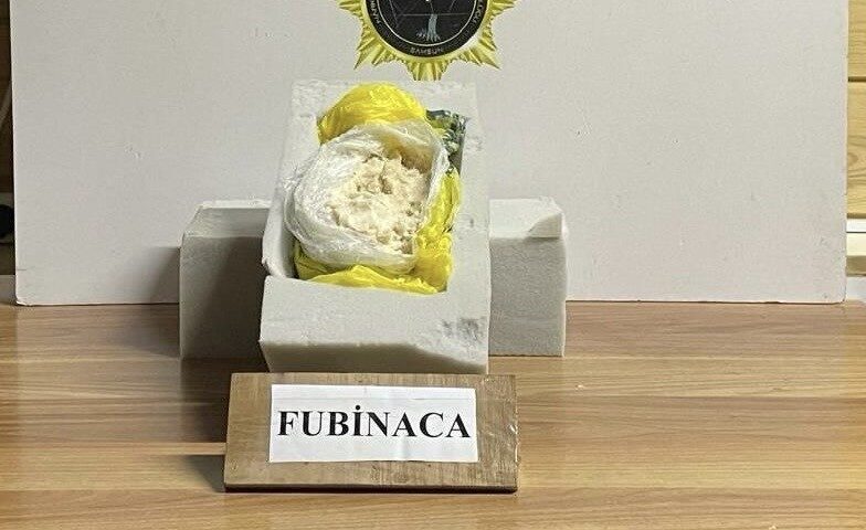 Samsun'un Havza ilçesinde narkotik ekipleri, durdurdukları bir minibüste sünger bölmelere