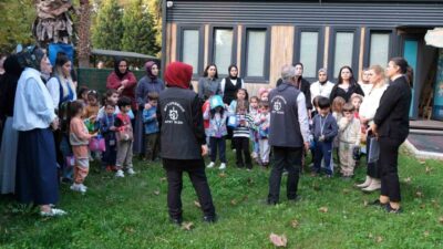Kocaeli'deki Lokomotif Çocuk Köyü'nde, afet bilincini artırma hedefiyle "Afet Farkındalık