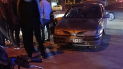 Adıyaman Atatürk Bulvarı’nda motosiklet ile otomobilin çarpışması sonucu motosiklet sürücüsü
