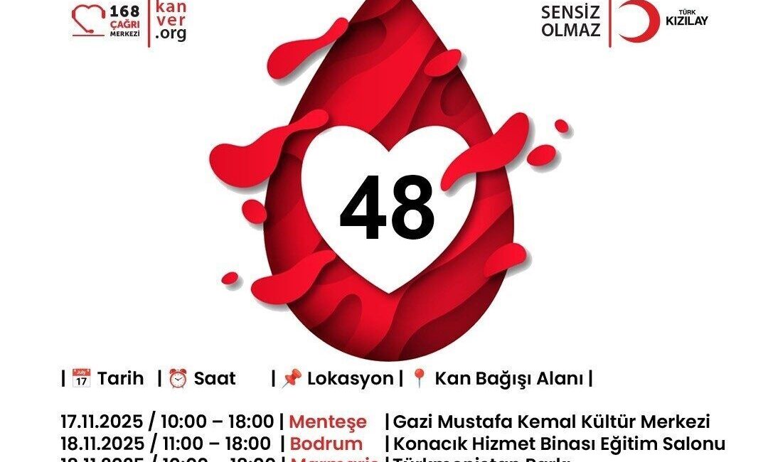 Muğla’da Kızılay İçin Gönüllü Kan Bağışı Kampanyası Düzenleniyor Muğla Büyükşehir Belediyesi, Kızılay'ın kan ihtiyacına yönelik 17-21 Kasım tarihlerinde